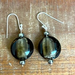 Smokey Quartz and Sterling Earrings